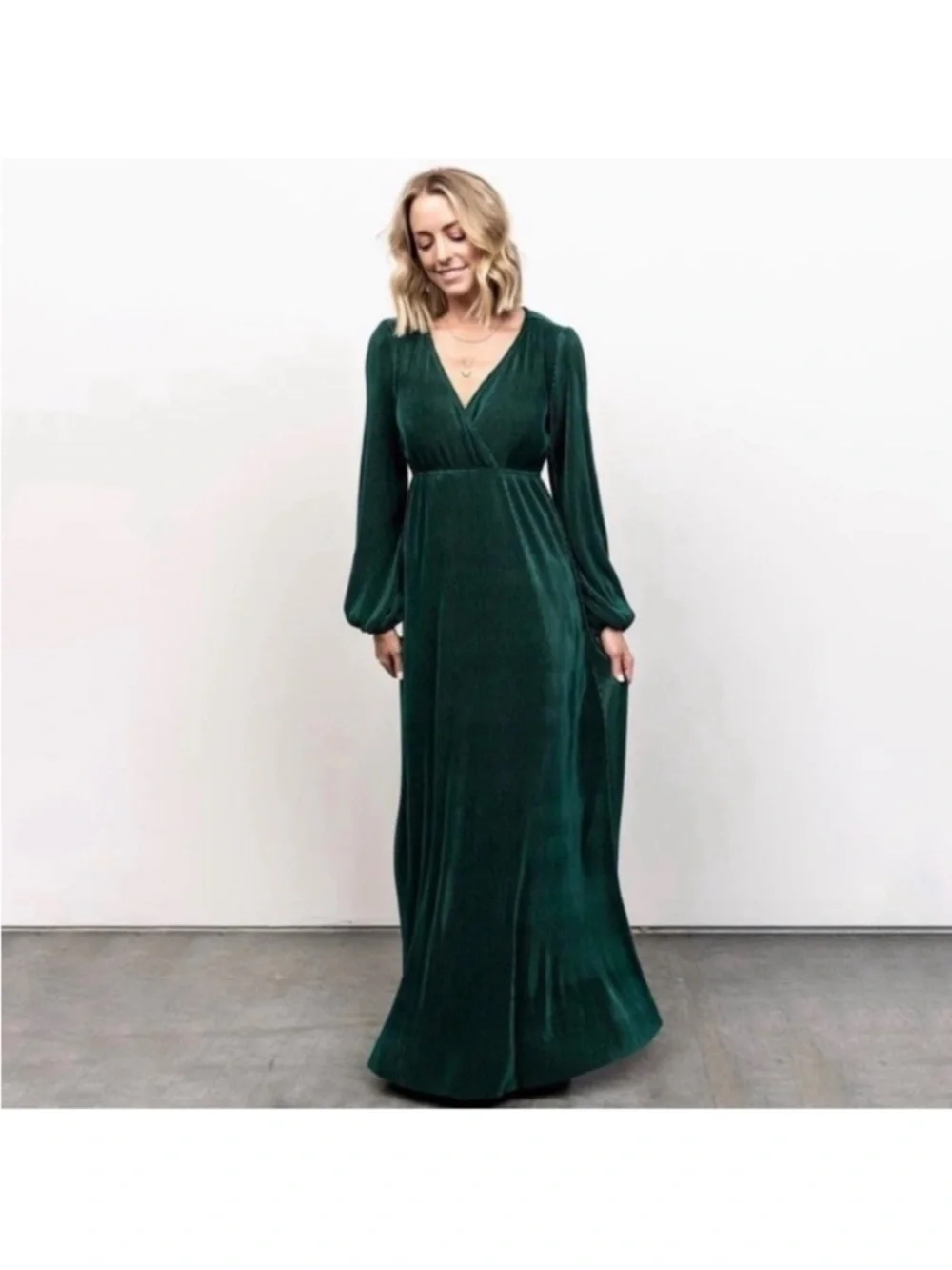BALTIC BORN Forest Venus Pleated Maxi Dress XXL - Picture 1 of 5